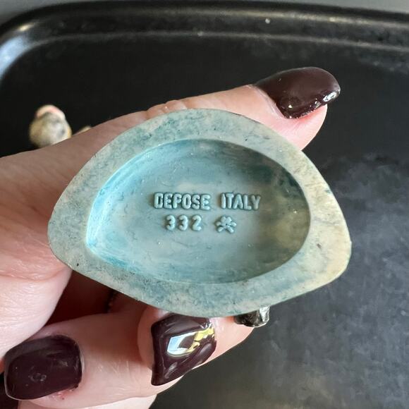 Set 3 Vintage Depose Italy Cherubs Angel Kids Xmas Ornaments 2.75" 331-332-333 - Picture 4 of 8